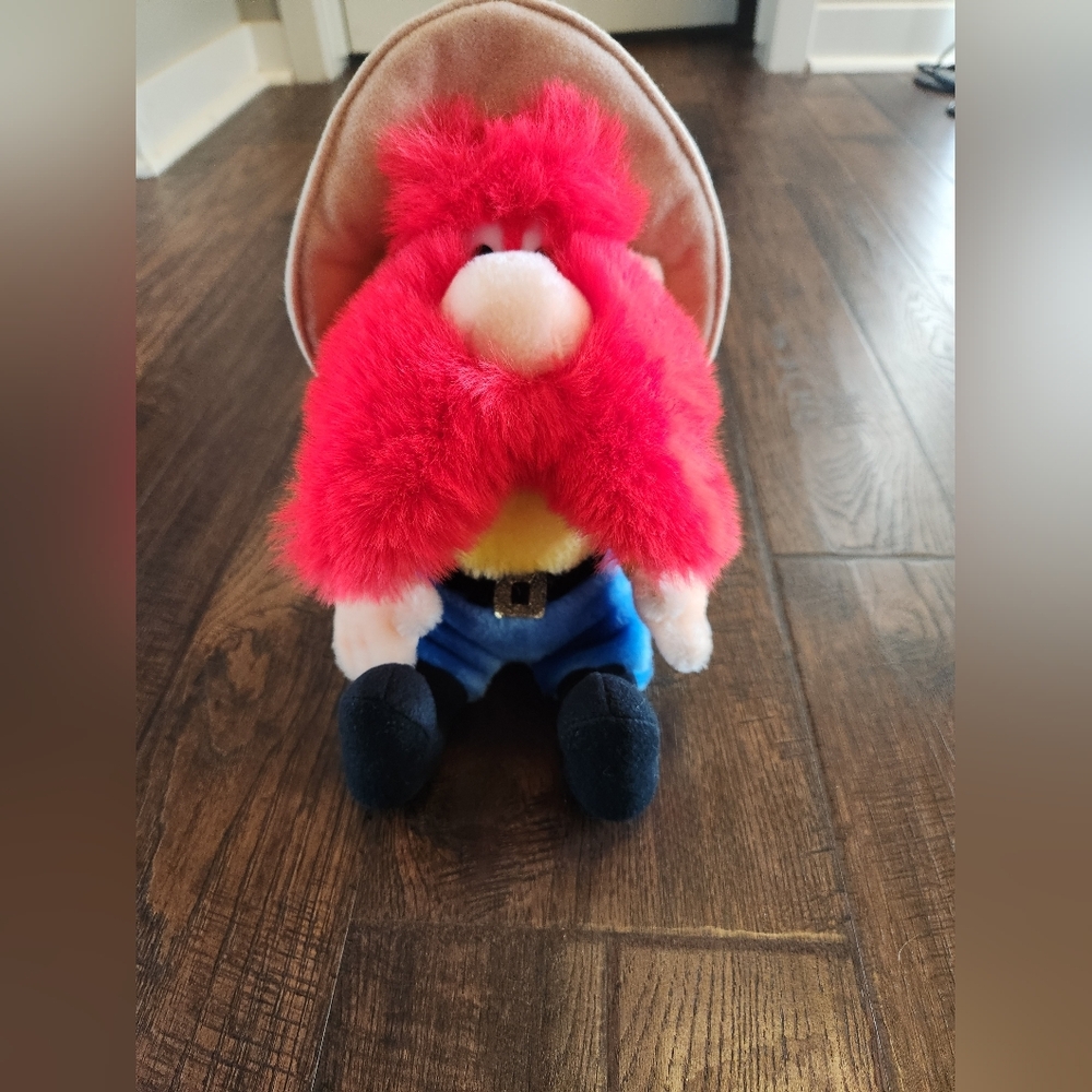 Vintage 1993 24K Yosemite Sam Plush Stuffed Animal Warner Brothers Looney Tunes
